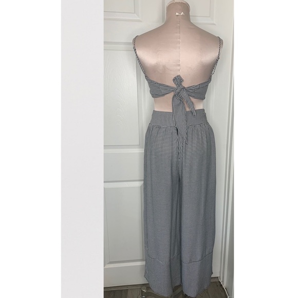 After Party Nasty Gal Houndstooth Two Piece Set Crop Top & Pants Sz Xs - Picture 6 of 9